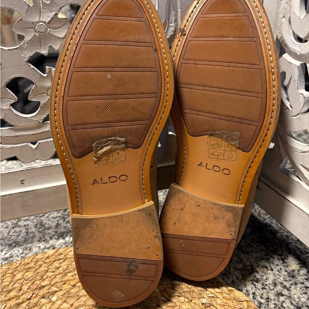 Aldo Men's Brown Brogue Oxfords - Picture 8 of 13